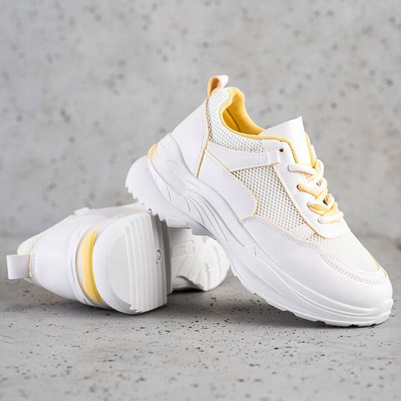 SHELOVET Stylish White Sneakers 1