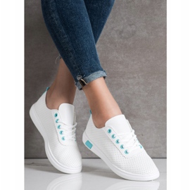 SHELOVET Openwork Sneakers white 1