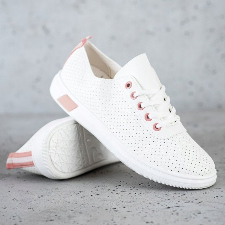 SHELOVET Openwork Sneakers white 1