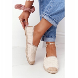 Espadrilles On Straw Sole Lu Boo Ecru beige 1