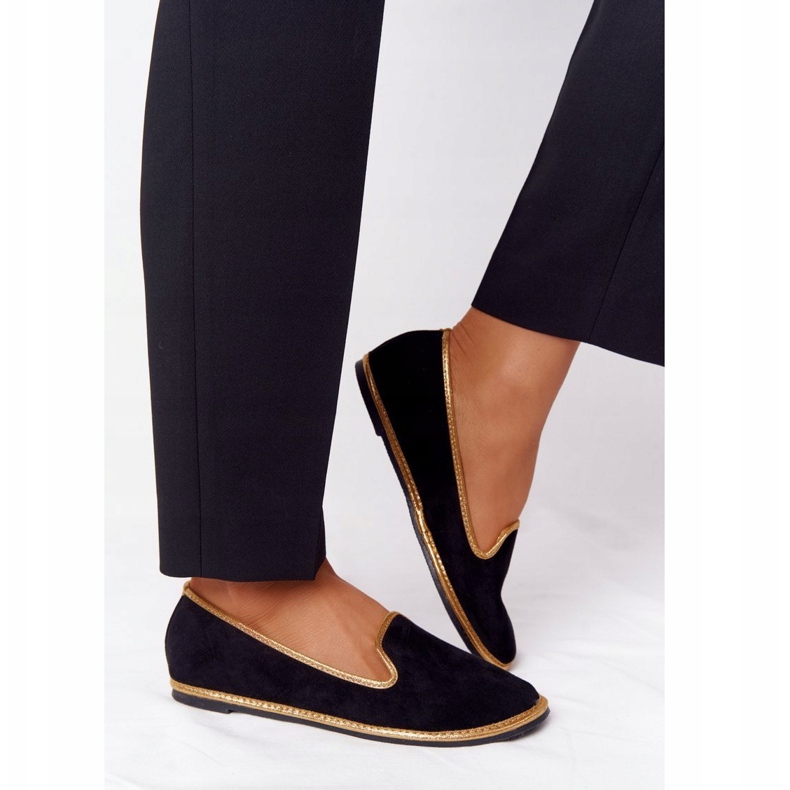 Women's Suede Loafers Lu Boo Black 1