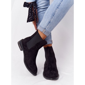 Warm Suede Booties Jodhpur boots Lu Boo Black 1