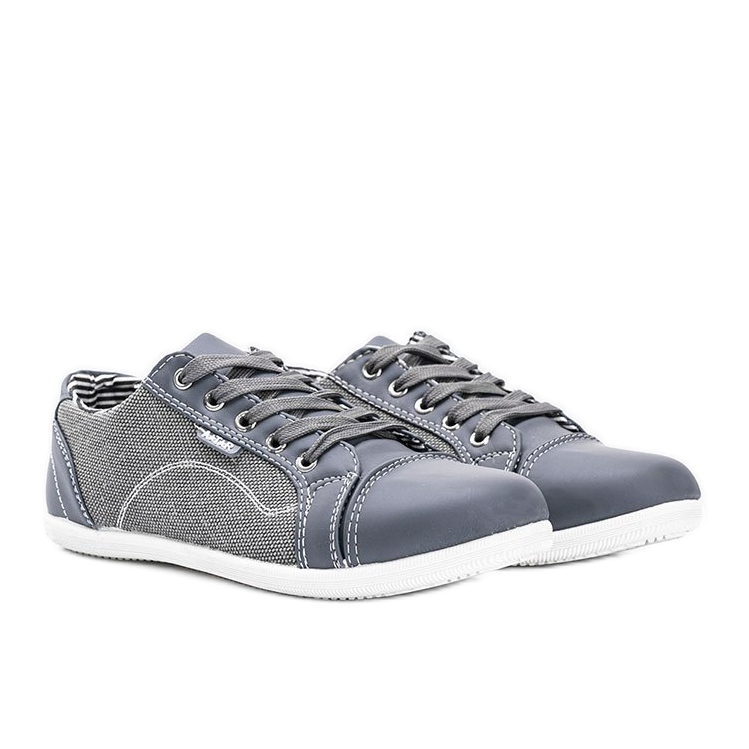 Gray women's sneakers from Shady Grove grey 1