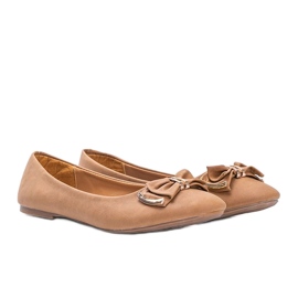 Camel ballerinas with Best of bow brown 1