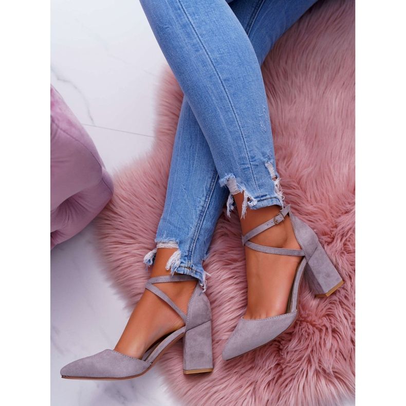 PS1 Women's Pumps On A Heel In Spitz Gray Cosmo grey 4