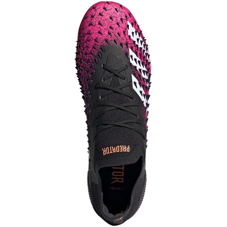 Adidas Predator Freak.1 L Fg M FW7244 football boots white, black, pink black 1