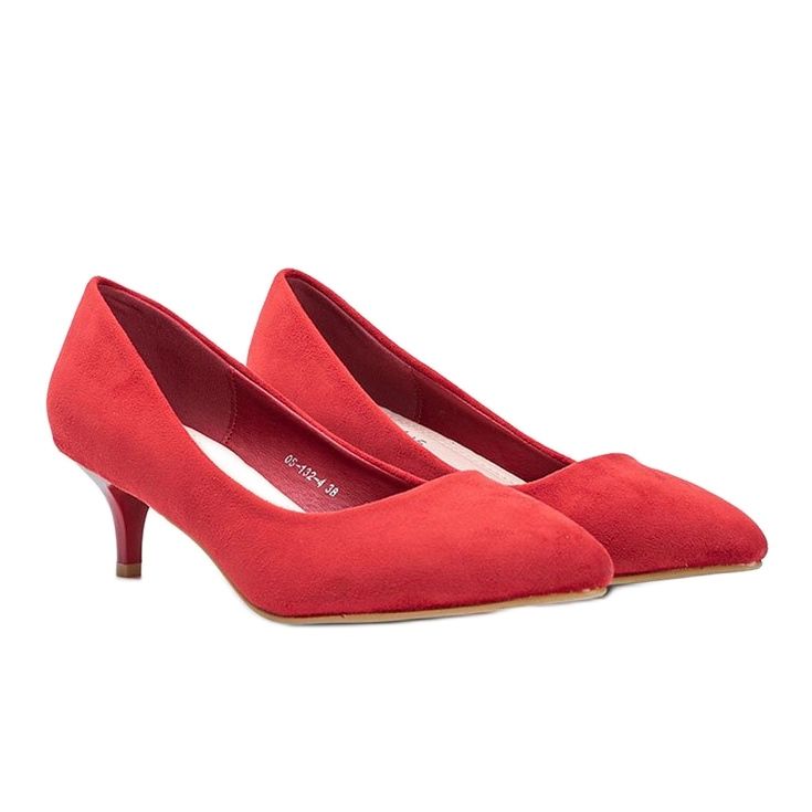 Red pumps on the low Heel Like you 1