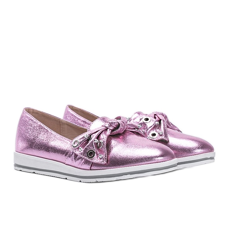 Metallic Pink Loafers With you 1