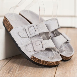 SHELOVET Comfortable Slippers With Buckles grey 2