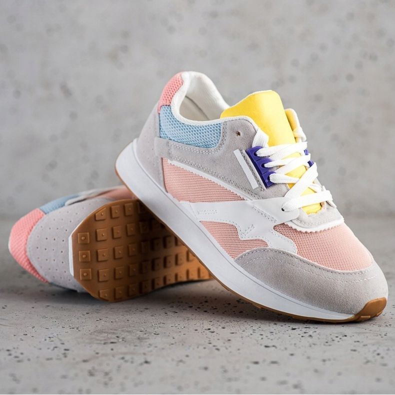 SHELOVET Colorful Sports Shoes pink multicolored 1