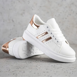 SHELOVET Classic Sneakers With Stripes white 1