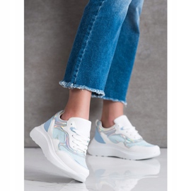 Sweet Shoes Sneakers With Glitter white blue 1