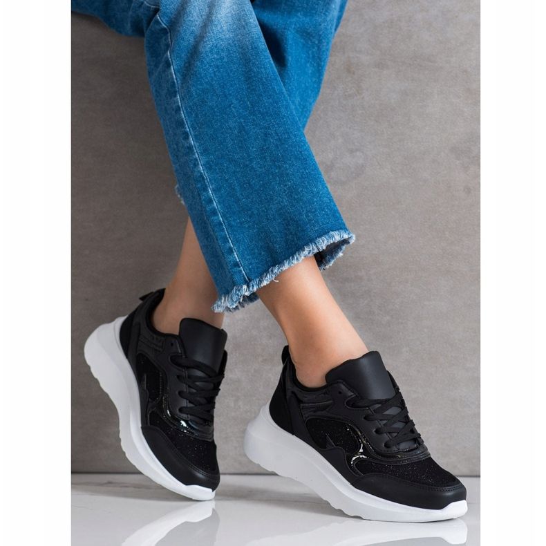 Sweet Shoes Sneakers With Glitter black 1 Sweet Shoes Sneakers With Glitter black 1