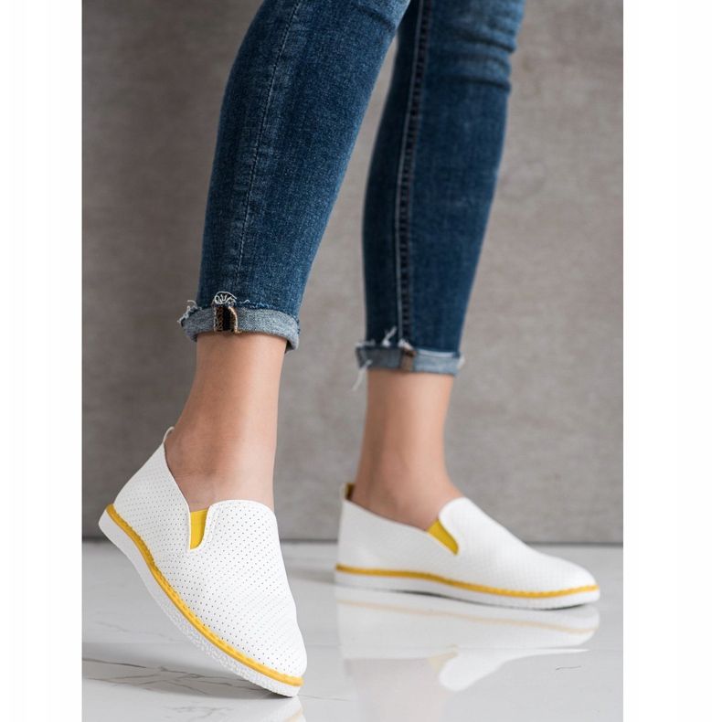 Sun Color Eco Leather Slipons white 1