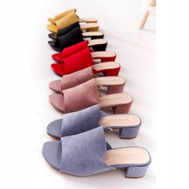 Suede Slippers On Heel Sergio Leone KL313 Yellow 1 Suede Slippers On Heel Sergio Leone KL313 Yellow 1