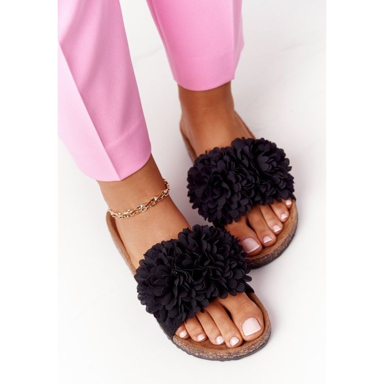 PE1 Black Flowerbomb On The Cork Sole 1