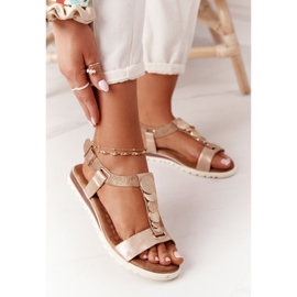 PE1 Flat Sandals With Milton Copper Ornaments 2