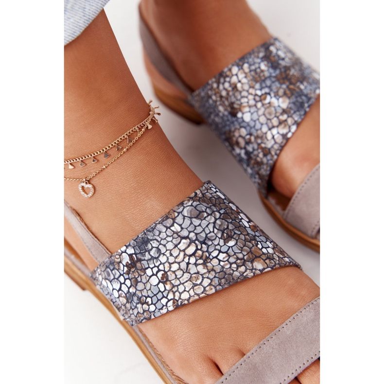 Leather Sandals Maciejka 05167-10 Dark Beige multicolored 1