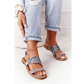 Leather Sandals Maciejka 05167-10 Dark Beige multicolored 2