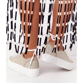S.Barski Glitter Sneakers On The Golden Luna Platform 2