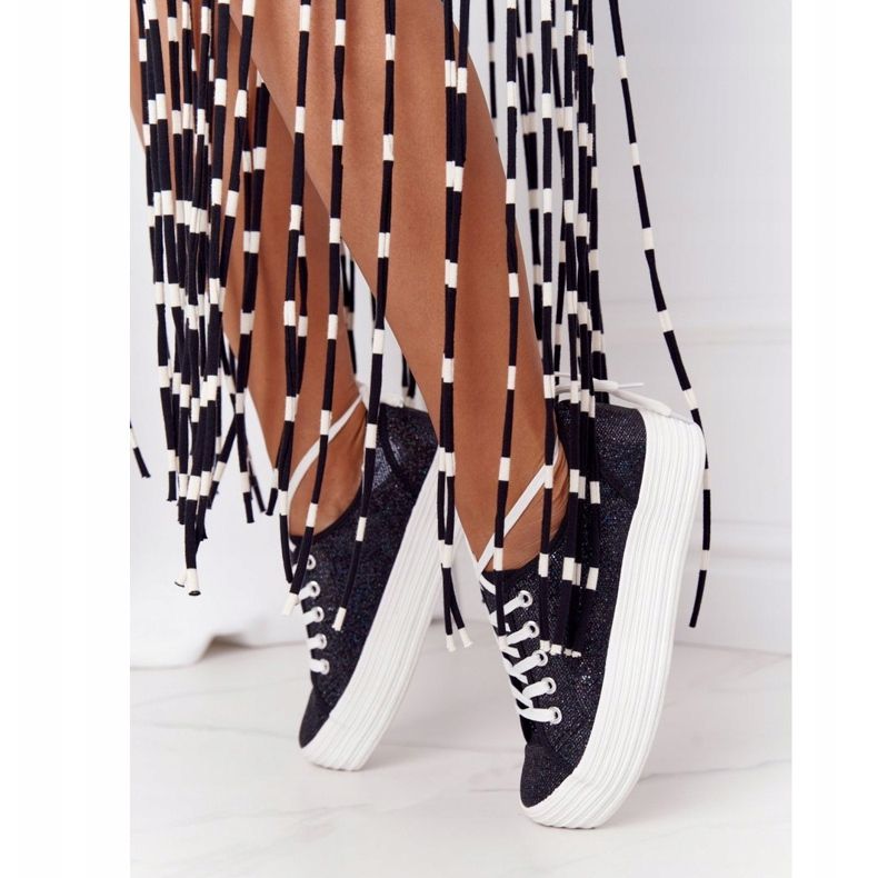 S.Barski Glitter Sneakers On The Black Luna Platform 2