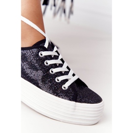 S.Barski Glitter Sneakers On The Black Luna Platform 1
