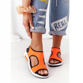 S.Barski Orange Slip-On Sandals Zoey black 1