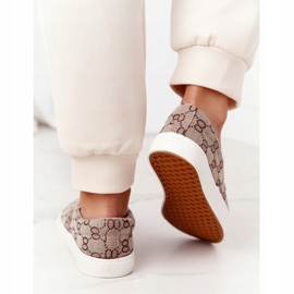 Women's Logged Sneakers Slip-On Khaki Challenge brown 2