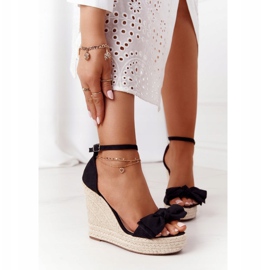 Black Wedge Sandals With Braided Black Go For It 2