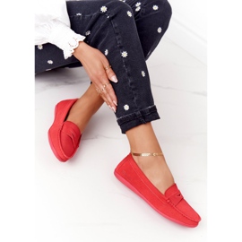 Women's Suede Loafers Big Star HH274668 Coral red 1 Women's Suede Loafers Big Star HH274668 Coral red 1