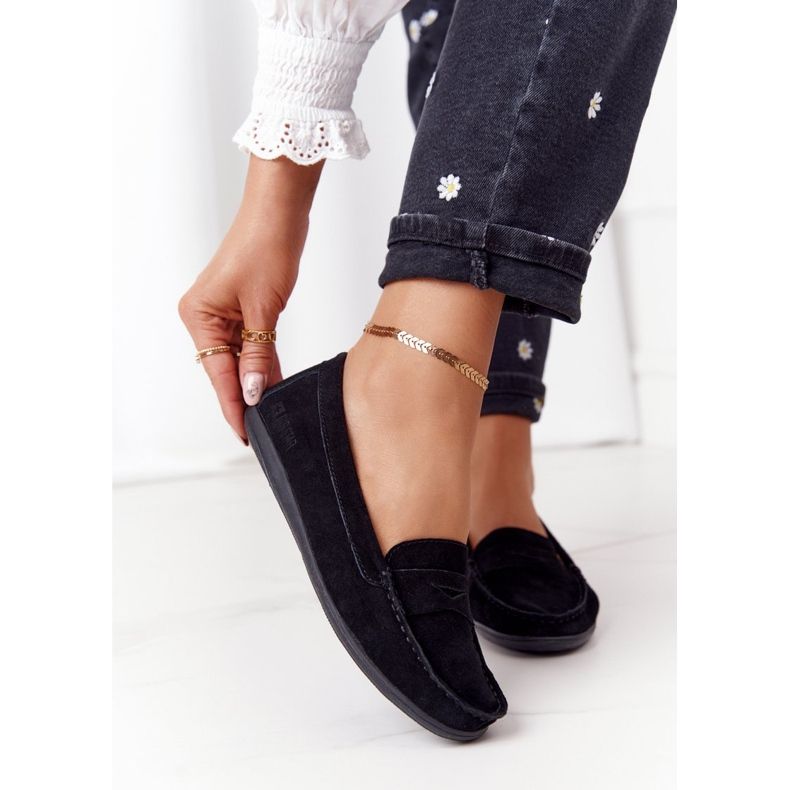 Women's Suede Loafers Big Star HH274662 Black 2 Women's Suede Loafers Big Star HH274662 Black 2