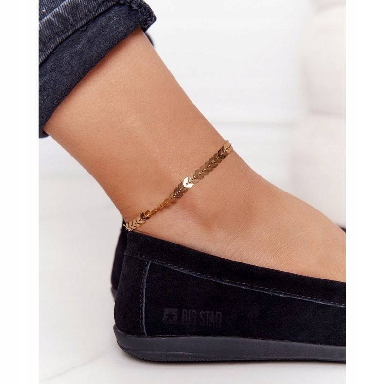 Women's Suede Loafers Big Star HH274662 Black 1