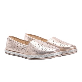 Winnie gold openwork espadrilles golden 1