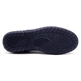 Olivier Men's slip-on 7053 navy blue shoes 1