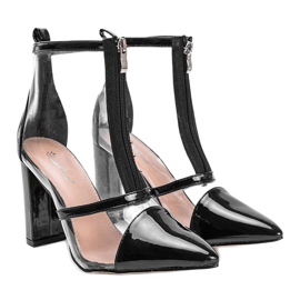 Boots on the post with a transparent Kiki upper black 1