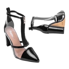 Boots on the post with a transparent Kiki upper black 2