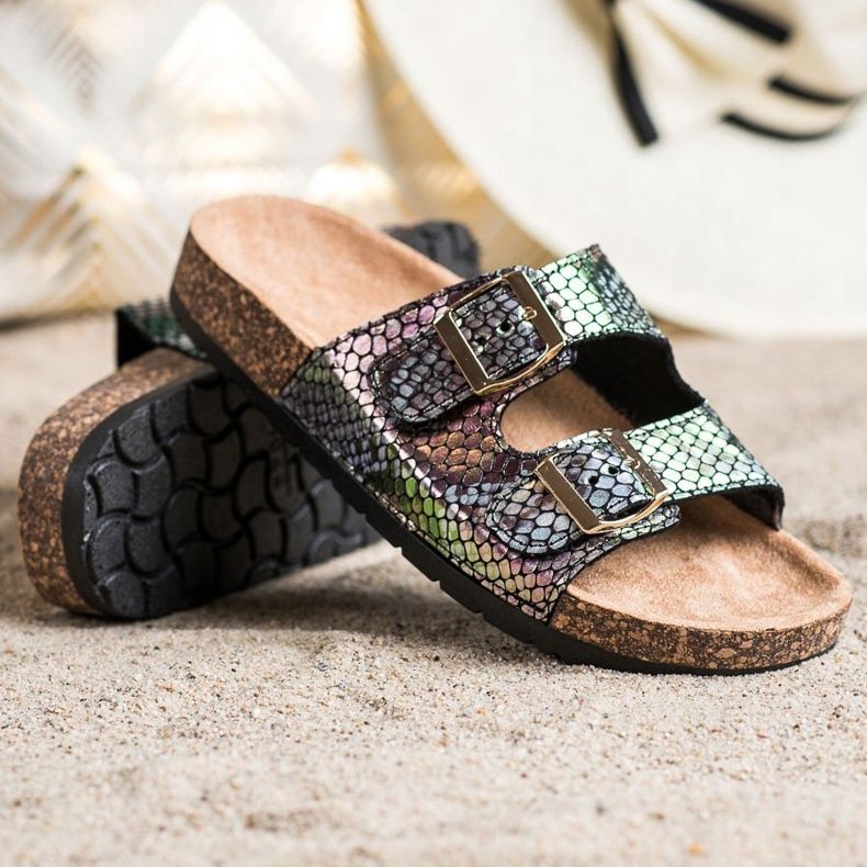 SHELOVET Slippers With Holo Effect black 1