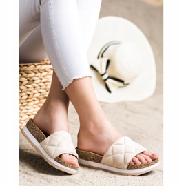 Comer Comfortable Slippers On The Platform beige 2