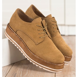 Corina Suede shoes on the platform brown 1 Corina Suede shoes on the platform brown 1