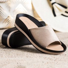 Casual VINCEZA slippers beige 1 Casual VINCEZA slippers beige 1