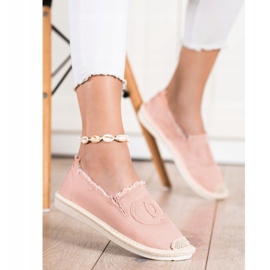 SHELOVET Textile Espadrilles pink 2