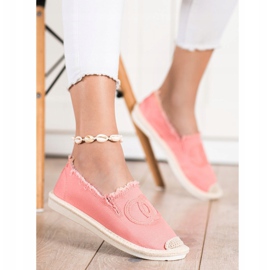 SHELOVET Textile Espadrilles pink 2