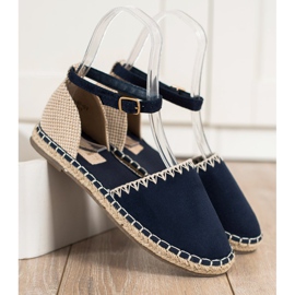 Goodin Navy Espadrilles With Suede beige navy blue blue 1 Goodin Navy Espadrilles With Suede beige navy blue blue 1