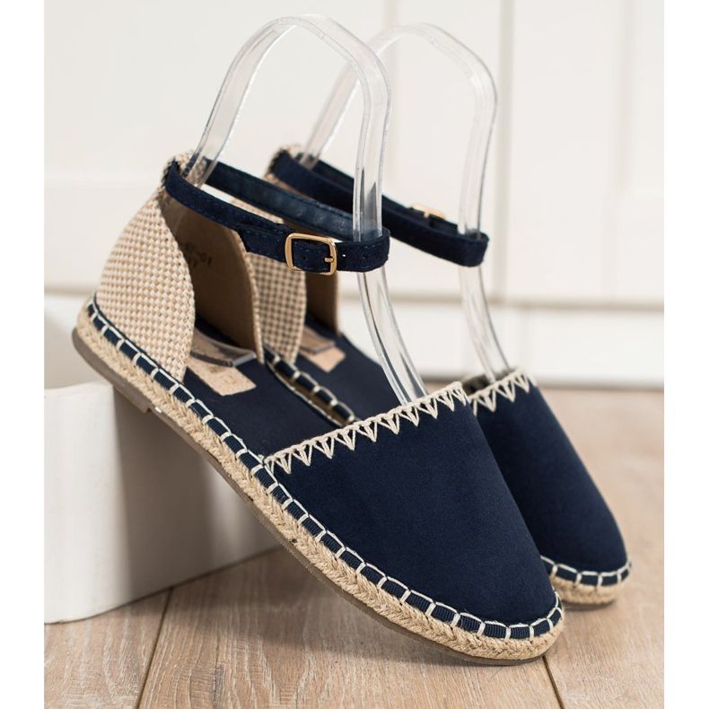Goodin Navy Espadrilles With Suede beige navy blue blue 1