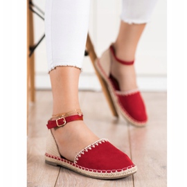 Goodin Red Espadrilles With Suede beige 1