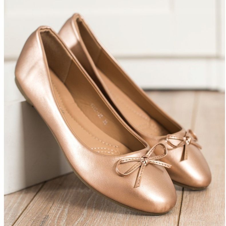 Diamantique Classic ballerinas golden 2