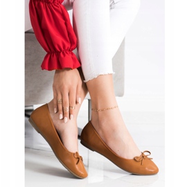 Diamantique Classic ballerinas brown 2