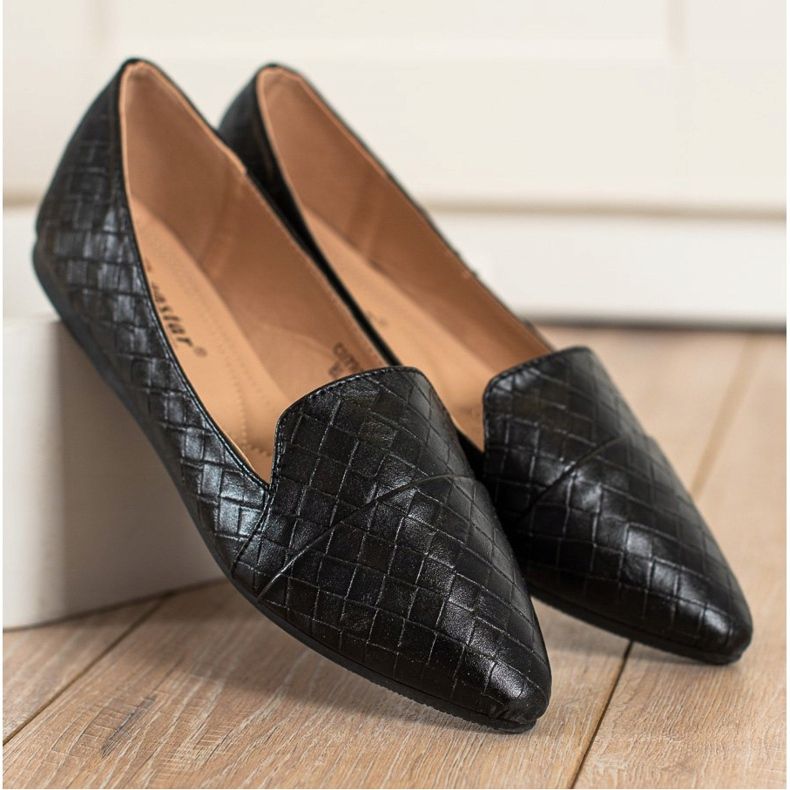 Seastar Fashionable Ballerinas With Eco Leather black 2 Seastar Fashionable Ballerinas With Eco Leather black 2