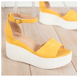 Comer Light Sandals On The Platform yellow 1