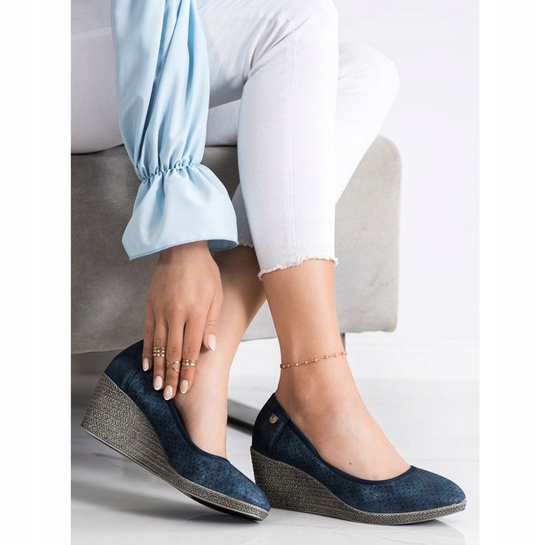 Goodin Light Wedge Pumps navy blue blue 1 Goodin Light Wedge Pumps navy blue blue 1